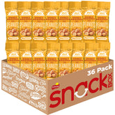 Nut Harvest honey roasted peanuts 36-pack pack-shot for convenient pantry storage.