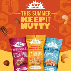 Nut Harvest honey roasted peanuts on-the-go in gym bag or purse.
