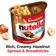 Nutella & GO! breadsticks for dipping deliver a crunchy bite.