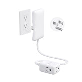 Nutict 1.5ft flat extension cord behind furniture showing tidy cables