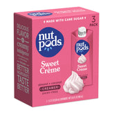 Nutpods Sweet Creme coffee creamer bottle showing rich dairy-free creaminess for coffee