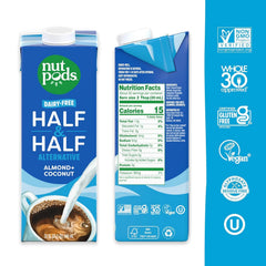 Nutpods Unsweetened Half & Half adds smooth, dairy-free creaminess to your cup.