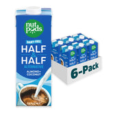 Nutpods Unsweetened Half & Half poured into coffee for a creamy, dairy-free experience.