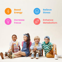 NutraChamps Kids B Complex dropper dispense; convenient serving for kids.