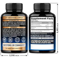 Close-up of 600mg ALA capsules for easy daily use.