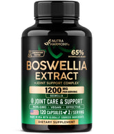 NutraHarmony Boswellia 1200mg bottle for daily joint comfort.