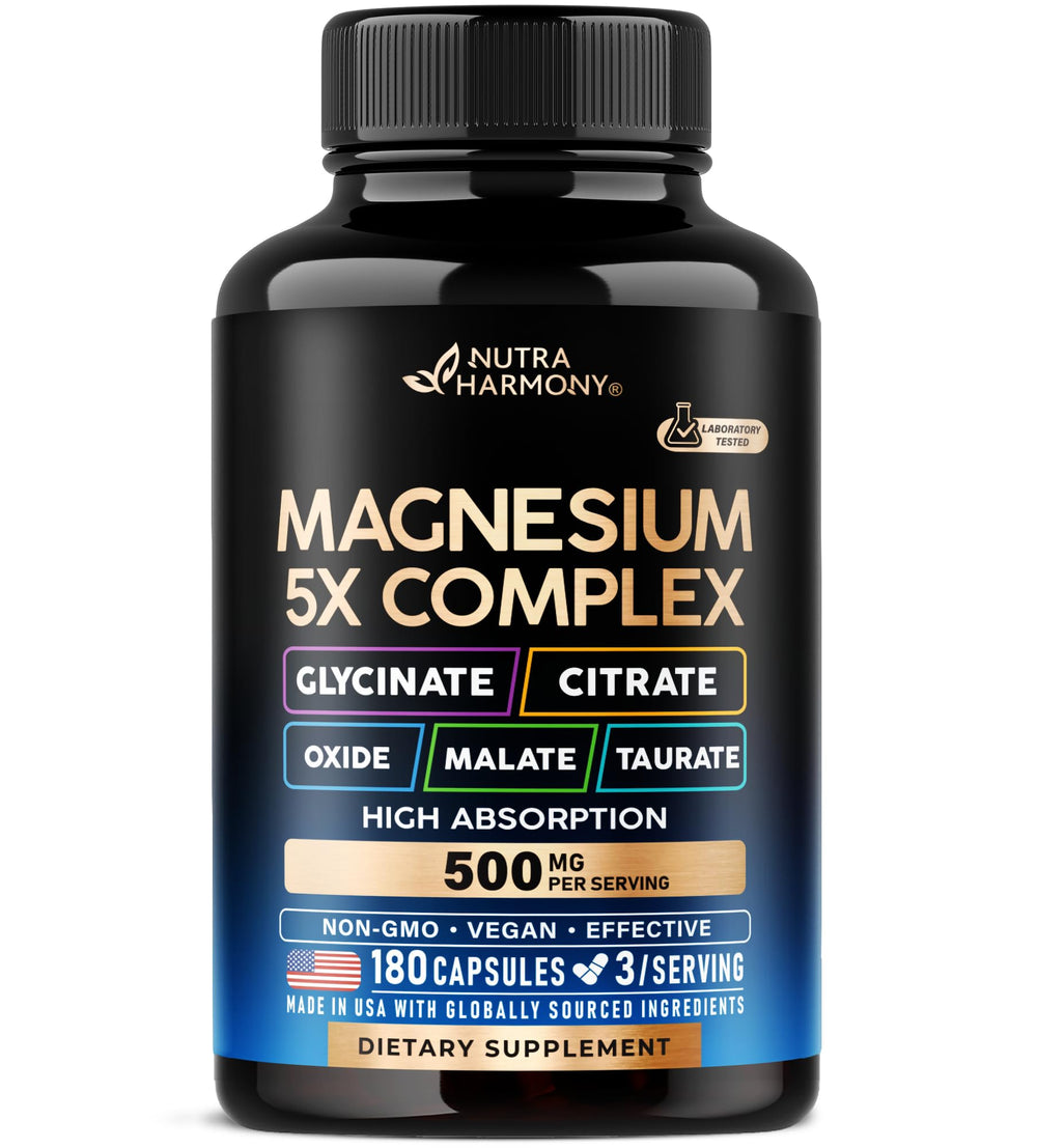 NUTRAHARMONY Magnesium 5-in-1 bottle for daily wellness