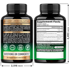 NUTRAHARMONY mullein leaf extract capsules for daily respiratory wellness.