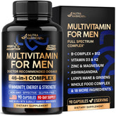 NutraHarmony multivitamin for men bottle front highlights daily energy support for active lifestyles.