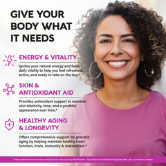 NUTRAHARMONY Resveratrol 19-in-1 ingredients panel highlights natural polyphenols.