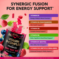 Two-pack Nutraharmony B-Complex Gummies on a clean surface.