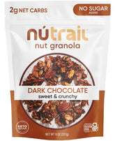 NuTrail Nut Granola Dark Chocolate bowl for a low-sugar breakfast.