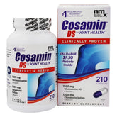Nutramax Cosamin DS bottle pour demonstrates convenient daily joint support.