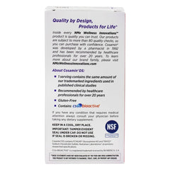 Nutramax Cosamin DS label view showcases clinically researched ingredients.