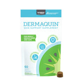 Nutramax Dermaquin bottle of soft chews for daily skin support against allergens.