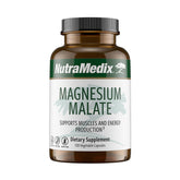 NutraMedix Magnesium Malate bottle showing easy-to-swallow capsules for daily energy