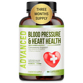 NutraPro Heart Health bottle close-up highlighting BP support formula