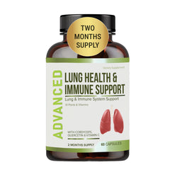 NutraPro Lung Health bottle front signals a two-month supply for daily immune support.