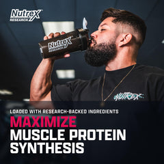 Nutrex Research EAA Hydration ingredients label highlighting EAA and BCAA profile