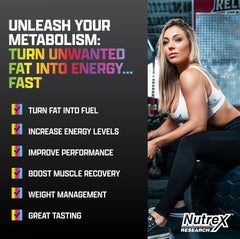 Nutrex Research Liquid L Carnitine 3000 liquid-dropper emphasizes fast absorption.