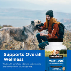 Close-up of Nutri-Vet Multi-Vite chews highlighting liver flavor appeal