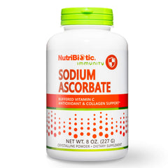 NutriBiotic sodium ascorbate powder bottle for easy immune support