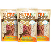 NutriChomps braids packaging 6-inch, resealable bag keeps treats fresh for sharing