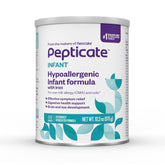 Nutricia Pepticate bottle pour demonstrates easy preparation for CMA-friendly infant feeding.