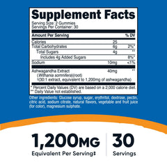 Nutricost Ashwagandha gummies closeup showing soft berry texture.