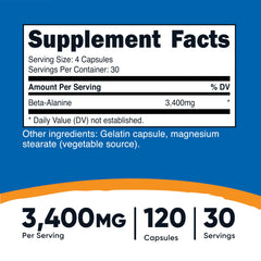 Nutricost Beta-Alanine bottle setup, clean label and easy daily use.