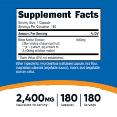 Nutricost Bitter Melon capsules arranged for easy daily routine.