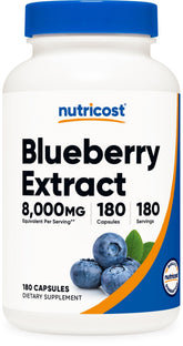 Nutricost Blueberry Extract bottle ready for daily use.