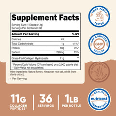 Nutricost collagen peptides scoop included for precise portions in shakes.