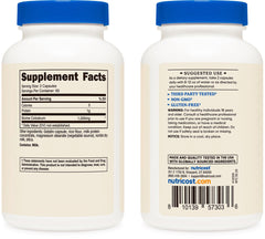 Label shows serving size two capsules for Nutricost Colostrum