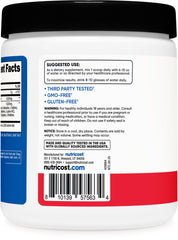 Nutricost Creatine + Aminos container, GMP-verified and gluten-free supplement packaging