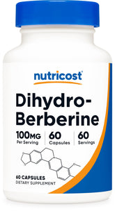 Nutricost Dihydroberberine capsules bottle showing easy daily use and potency