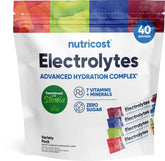 Nutricost Electrolytes Variety Green Apple stickpack for refreshing hydration on the go