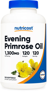 Nutricost Evening Primrose Oil 1300mg bottle for daily wellness