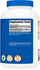 Nutricost GABA serving image highlights 240 servings per bottle for long-term use