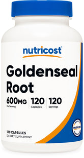 Nutricost Goldenseal 600mg bottle with 120 servings for daily use