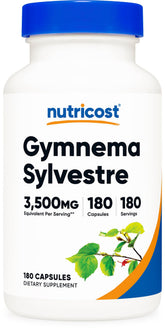 Nutricost Gymnema Sylvestre extract bottle front for daily plant-based support