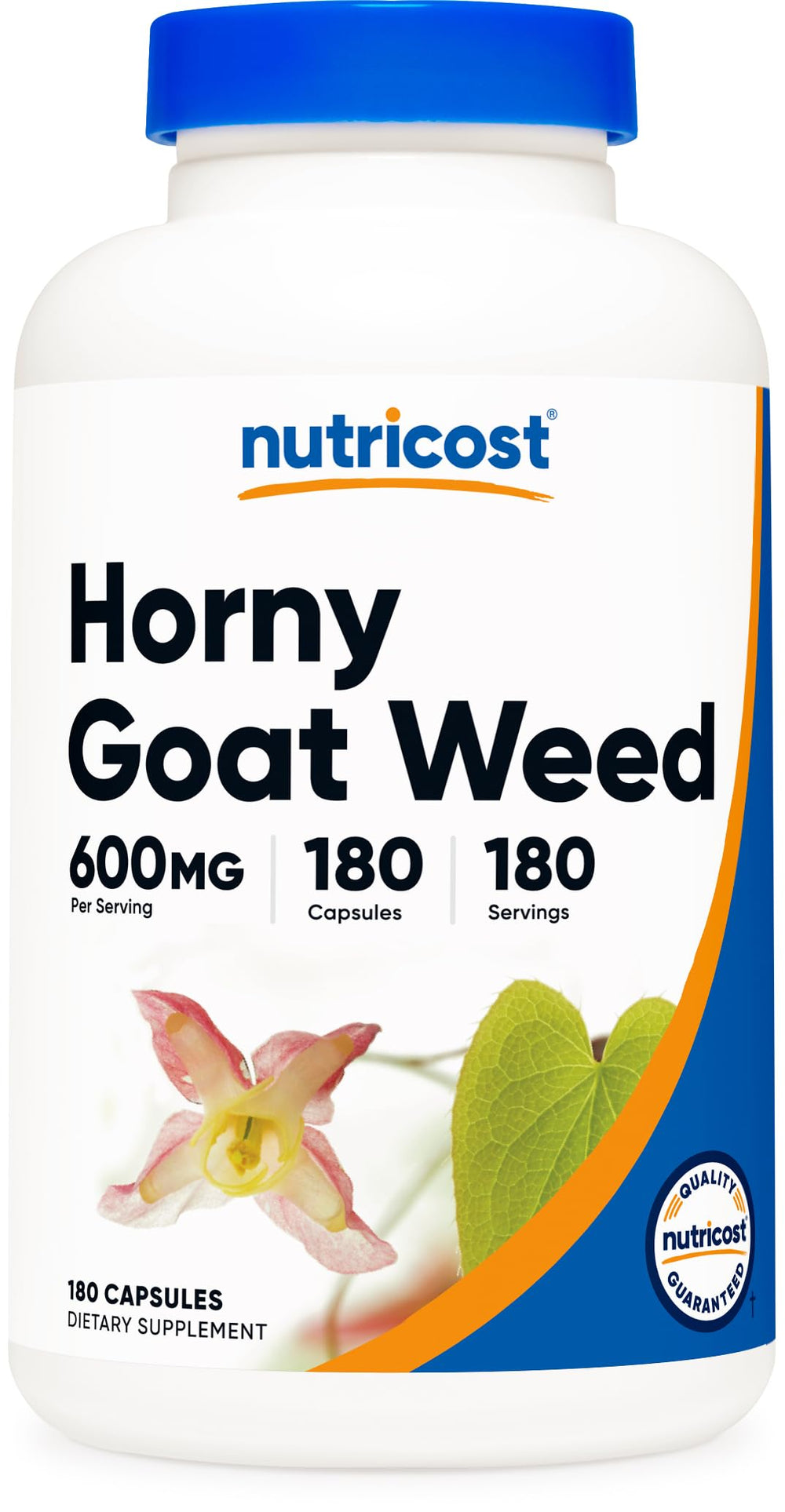 Nutricost Horny Goat Weed bottle front signaling daily balance support