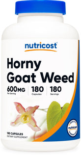 Nutricost Horny Goat Weed bottle front signaling daily balance support