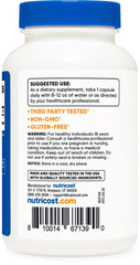 Nutricost bottle with label indicating 240 servings per bottle.