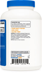 Nutricost L-Lysine packaging view with GMP and FDA badges.