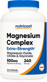 Nutricost Magnesium Complex bottle with capsules for daily mineral support