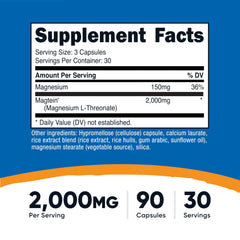 Nutricost Magtein capsules closeup for easy daily use