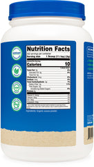 Nutricost Organic Acacia Fiber Powder close-up of USDA Organic label.