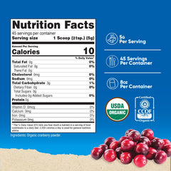 Nutricost Organic Cranberry Powder scoop ready for quick servings