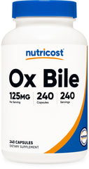 Nutricost Ox Bile bottle with capsules for convenient daily use